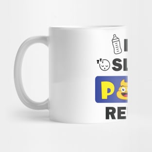 eat sleep poop repeat funny newborn Mug